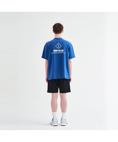 CODE I'M(コードアイエム)の「LABロゴプリントオーバーサイズ半袖Tシャツブルー(Tシャツ/カットソー・メンズ・その他・MEDIUM/LARGE/X-LARGE)」の4枚目の写真