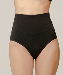 CYCLEAN（サイクリン）の「デイリー レディース 綿パンティ ハイウエスト (ブラック)（ショーツ）」