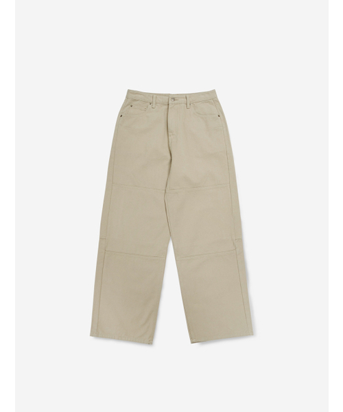 FLATWAVE IN SEOUL(フラットウェーブインソウル)の「Vee Wide Cotton Pants Beige(その他パンツ・メンズ・その他・SMALL/MEDIUM/LARGE/X-LARGE)」の6枚目の写真