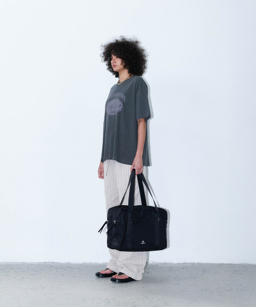 CHRISTINE PROJECT(クリスティンプロジェクト)の「LITE TWO ZIPPER NYLON BAG LARGE(BLACK PEPPER)(ショルダーバッグ・レディース・その他・FREE)」の4枚目の写真