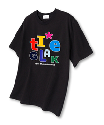 アルファベットポイントオーバーサイズ半袖Tシャツブラック