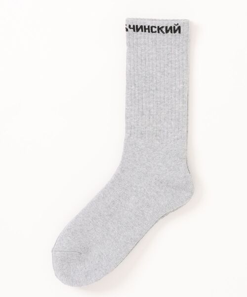 Gosha Rubchinskiy(ゴーシャラブチンスキー)の「GOSHA RUBCHINSKIY/ゴーシャ・ラブチンスキー/SOCKS(ソックス/靴下・メンズ・グレー/ブラック/ホワイト・00)」の3枚目の写真