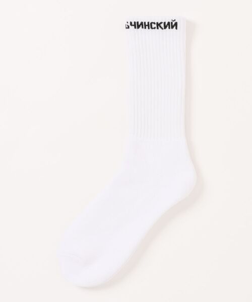 Gosha Rubchinskiy(ゴーシャラブチンスキー)の「GOSHA RUBCHINSKIY/ゴーシャ・ラブチンスキー/SOCKS(ソックス/靴下・メンズ・グレー/ブラック/ホワイト・00)」の2枚目の写真