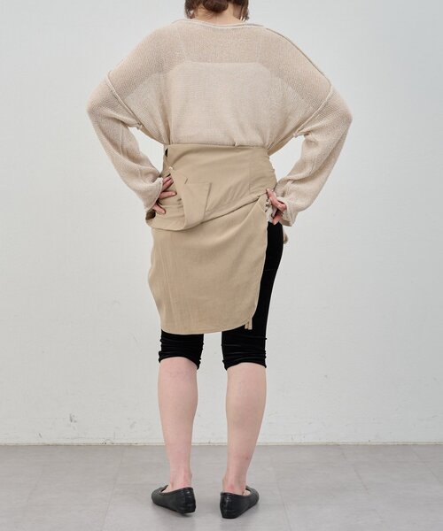 SHENERY（シーナリー）の「リネンオーバーニット（ニット/セーター・レディース・ブラック/オフホワイト/ベージュ・FREE）」の10枚目の写真