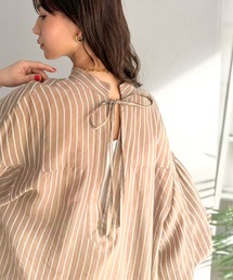 Classical Evon（クラシカルエヴォン）の「【Classical Evon】着回せる、大人の遊び心。前後2waドビーストライプブラウス（シャツ/ブラウス）」