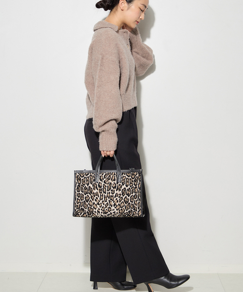 journal standard L'essage(ジャーナルスタンダードレサージュ)の「MOUSSEキモウプルオーバー(ニット/セーター・レディース・ブラック/ベージュ・FREE)」の9枚目の写真