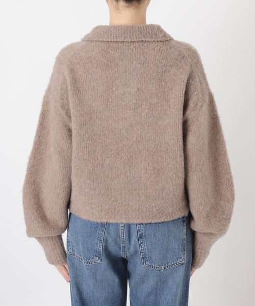 journal standard L'essage(ジャーナルスタンダードレサージュ)の「MOUSSEキモウプルオーバー(ニット/セーター・レディース・ブラック/ベージュ・FREE)」の16枚目の写真