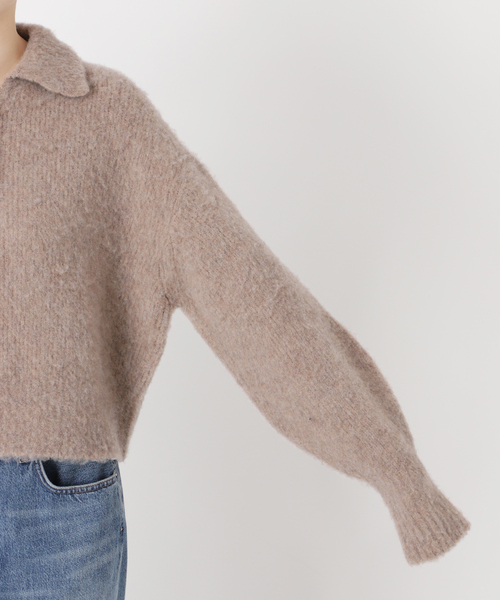 journal standard L'essage(ジャーナルスタンダードレサージュ)の「MOUSSEキモウプルオーバー(ニット/セーター・レディース・ブラック/ベージュ・FREE)」の18枚目の写真