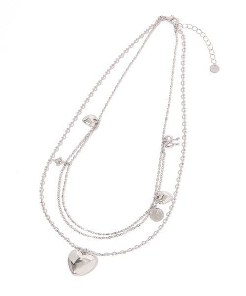 niko and...（ニコアンド）の「ハートコイン2連ネックレス（ネックレス・レディース・イエロー/グレー・0）」の3枚目の写真