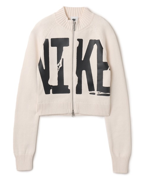 NIKE（ナイキ）の「NIKE AS W NSW STREET GRAPHIC FZ SWEATER / ナイキ ウィメンズ ストリート グラフィック フルジップ セーター【SP】（ニット/セーター・レディース・アイボリー・L/M/S）」の3枚目の写真