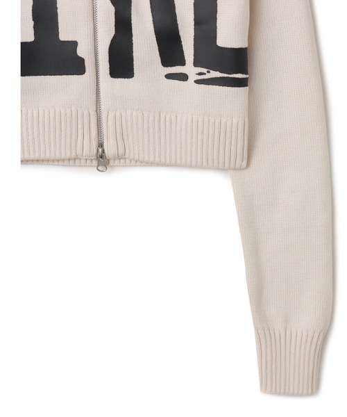 NIKE（ナイキ）の「NIKE AS W NSW STREET GRAPHIC FZ SWEATER / ナイキ ウィメンズ ストリート グラフィック フルジップ セーター【SP】（ニット/セーター・レディース・アイボリー・L/M/S）」の4枚目の写真