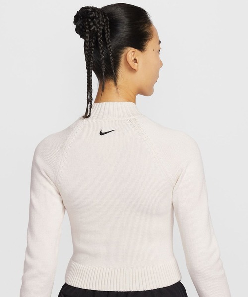 NIKE（ナイキ）の「NIKE AS W NSW STREET GRAPHIC FZ SWEATER / ナイキ ウィメンズ ストリート グラフィック フルジップ セーター【SP】（ニット/セーター・レディース・アイボリー・L/M/S）」の8枚目の写真