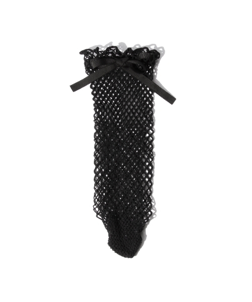 Ray BEAMS(レイビームス)の「Ray BEAMS / トーション リボン ソックス(ソックス/靴下・レディース・オフホワイト/ブラック・ONE SIZE)」の3枚目の写真