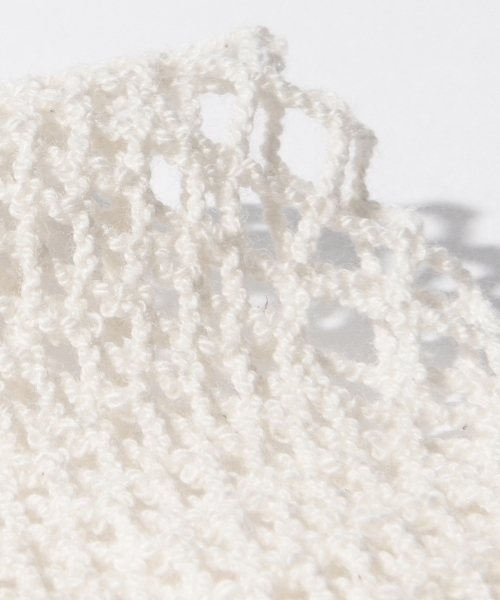 Ray BEAMS(レイビームス)の「Ray BEAMS / トーション リボン ソックス(ソックス/靴下・レディース・オフホワイト/ブラック・ONE SIZE)」の10枚目の写真