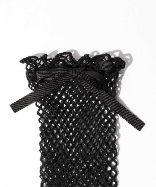 Ray BEAMS(レイビームス)の「Ray BEAMS / トーション リボン ソックス(ソックス/靴下・レディース・オフホワイト/ブラック・ONE SIZE)」の13枚目の写真