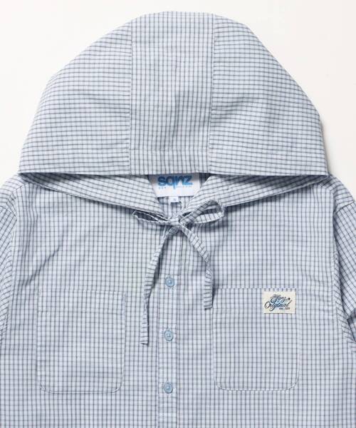 SEQUENZ（シークエンズ）の「※WEB限定 / フード付き / レディースエンジェル長袖シャツ / sqnz angel hooded l/s shirts（シャツ/ブラウス・レディース・ライトブルー/ネイビー/グリーン系その他・MEDIUM/SMALL）」の20枚目の写真