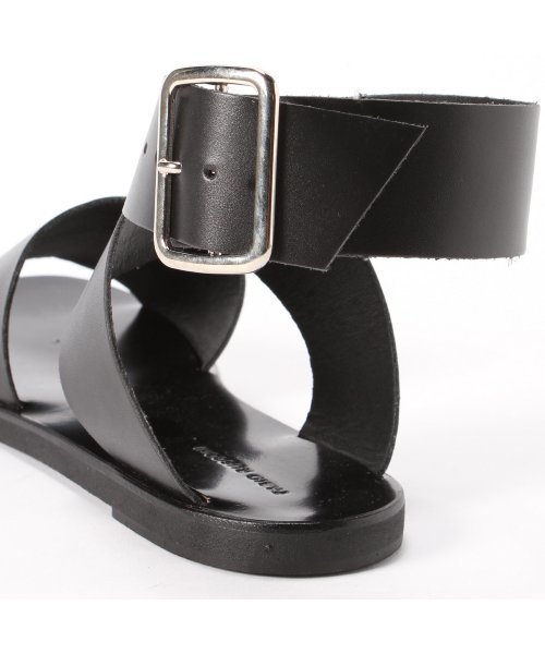 FABIO RUSCONI（ファビオルスコーニ）の「【Fabio Rusconi】フトベルトフラットサンダル◆（サンダル・レディース・ブラック/ゴールド・36/39/37/38/35）」の12枚目の写真