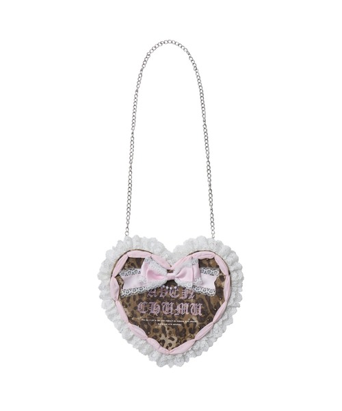 AVENCHUMU（アバンチュウム）の「Love heart's cake pochette（ショルダーバッグ・レディース・レオパード/ドット/ピンク/ピンク系その他/ブラック・FREE）」の5枚目の写真