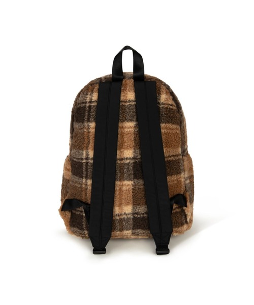BABY MILO FAUX FUR CHECK MEDIUM BACKPACK（ショルダーバッグ）｜A