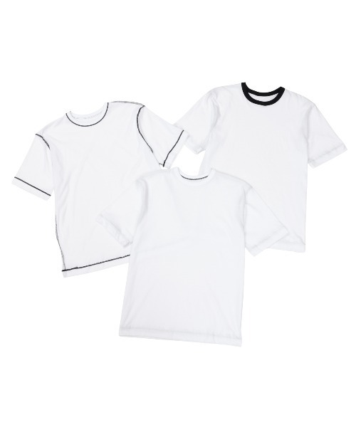HANES(ヘインズ)の「【HANES/ヘインズ】3PリバーシブルTシャツ by THE DODO JEAN(Tシャツ/カットソー・レディース・ホワイト/レッド/ブラック・S/M/L)」の1枚目の写真