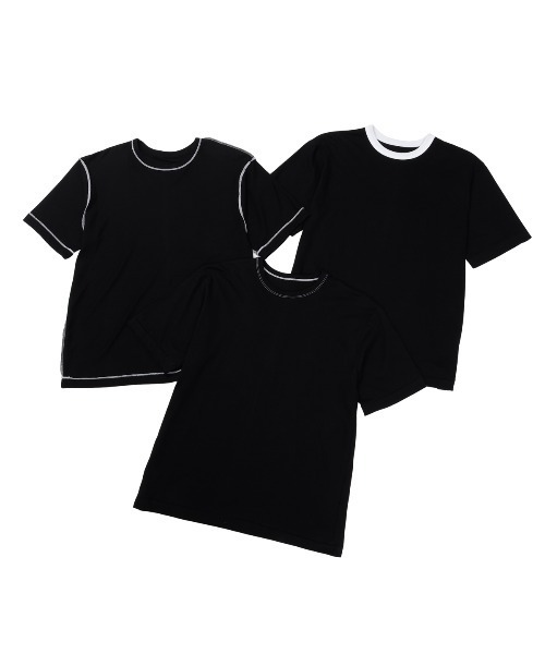 HANES(ヘインズ)の「【HANES/ヘインズ】3PリバーシブルTシャツ by THE DODO JEAN(Tシャツ/カットソー・レディース・ホワイト/レッド/ブラック・S/M/L)」の2枚目の写真