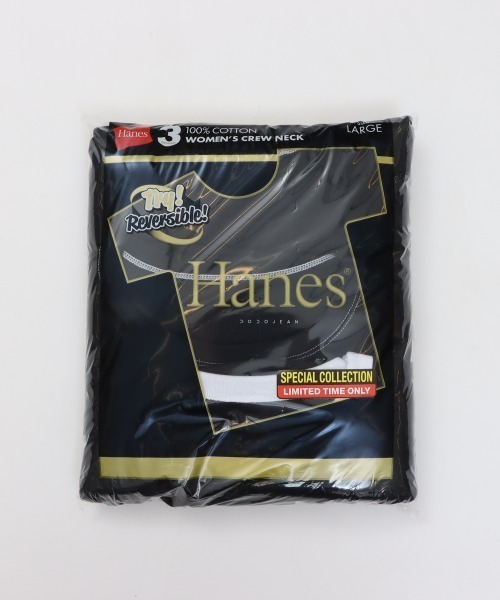 HANES(ヘインズ)の「【HANES/ヘインズ】3PリバーシブルTシャツ by THE DODO JEAN(Tシャツ/カットソー・レディース・ホワイト/レッド/ブラック・S/M/L)」の18枚目の写真
