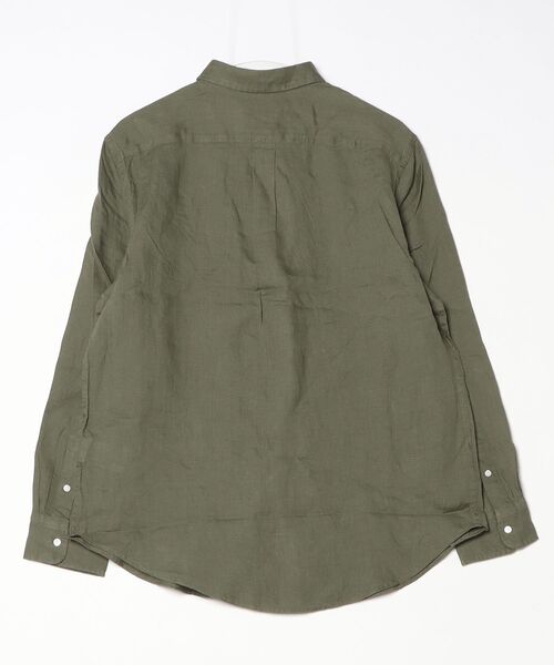 POLO RALPH LAUREN(ポロ ラルフ ローレン)の「クラシック フィット リネン シャツ(シャツ/ブラウス・レディース・グリーン・M/S/XS/L/XL/XXS)」の7枚目の写真