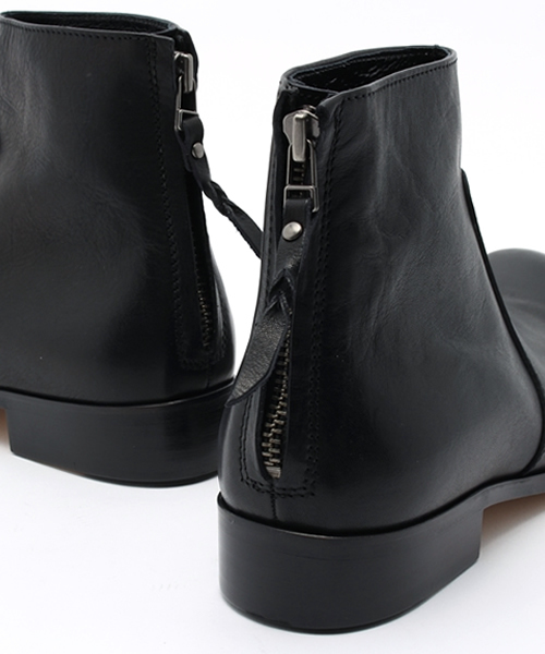 PADRONE(パドローネ)の「【PADRONE】別注SHORT BACK ZIP BOOTS(ブーツ・メンズ・キャメル/ベージュ/ブラック/ダークオリーブ・40/42/41/43)」の6枚目の写真
