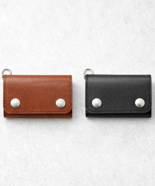 栃木レザー トラッカーウォレット Wフラップショート（財布）｜8