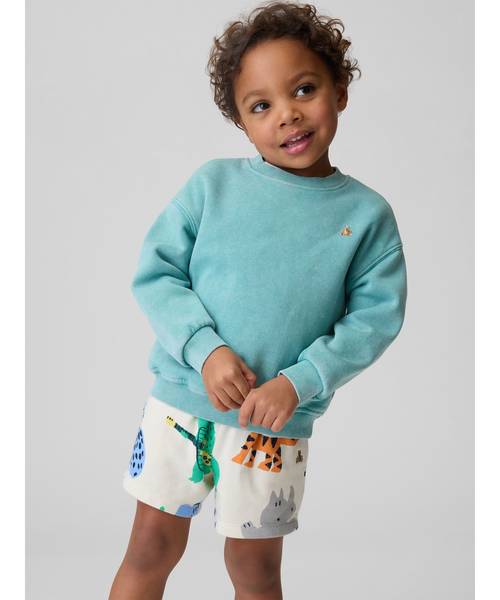 GAP（ギャップ）の「ヴィンテージソフト フレンチテリー グラフィックスウェット ショートパンツ (幼児・ベビー)（その他パンツ・キッズ・ライトブルー/マルチ・70cm/80ｃｍ/90cm/100cm/95cm/105cm/110cm）」の3枚目の写真