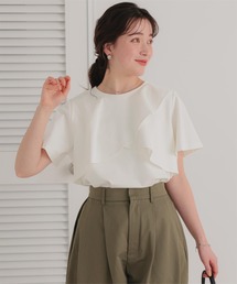 titivate（ティティベイト）の「機能性カットソーフレアデザイントップス（Tシャツ/カットソー）」