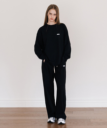 INJIACTIVE（インジアクティブ）の「ソフトスモールロゴスウェットパンツ ブラック（スウェットパンツ）」