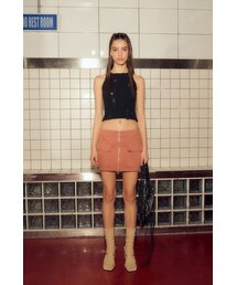 AFTERHOURS（アフターアワーズ）の「FRONT POCKET ZIP-UP SKIRT (BRICK ROSE)（スカート）」