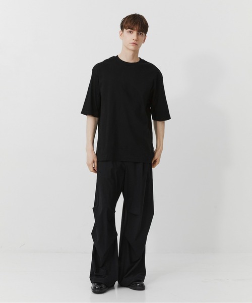 PUBLIC TOKYO(パブリックトウキョウ)の「色あせないTEE /ウォッシャブル/夏服/コットン100%/半袖(Tシャツ/カットソー・メンズ・ブラック・2/1/3)」の5枚目の写真