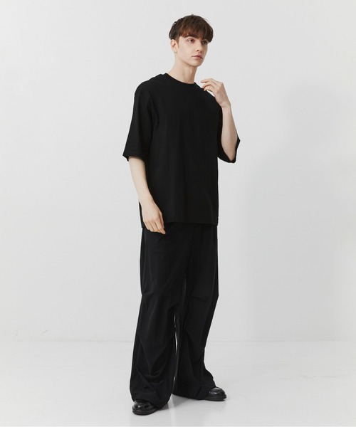 PUBLIC TOKYO(パブリックトウキョウ)の「色あせないTEE /ウォッシャブル/夏服/コットン100%/半袖(Tシャツ/カットソー・メンズ・ブラック・2/1/3)」の8枚目の写真