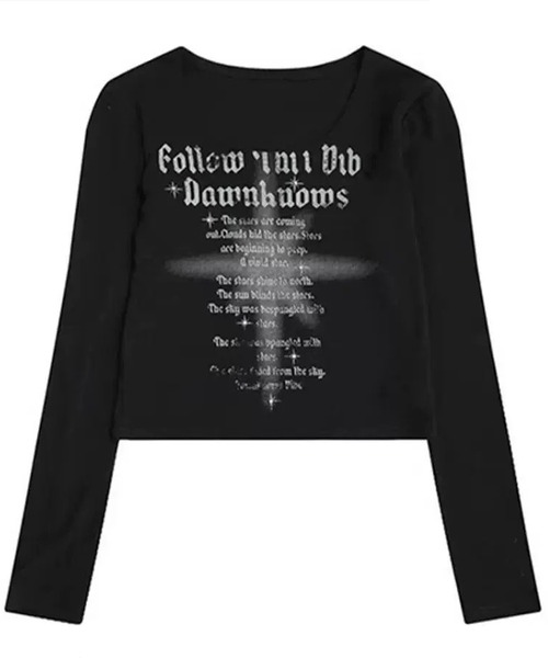 NANEA(ナネア)の「ロゴプリント ワイドネックロングTシャツ(Tシャツ/カットソー・レディース・ブラック・LARGE/MEDIUM/SMALL)」の14枚目の写真