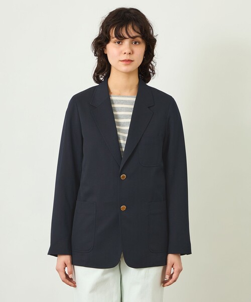 MACKINTOSH PHILOSOPHY(マッキントッシュ フィロソフィー)の「【GREY LABEL】シングルブレストブレザー(テーラードジャケット・レディース・ダークネイビー・6/2)」の3枚目の写真