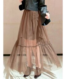 RESEXXY | レイヤードチュールロングスカート(スカート)