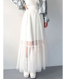 RESEXXY | レイヤードチュールロングスカート(スカート)