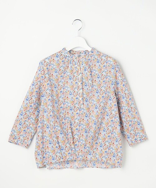J.PRESS(ジェイプレス)の「【一枚で着映え】Liberty Rachel & Michelle バンドカラー ブラウス(シャツ/ブラウス・レディース・ピンク系5/サックスブルー系5・9/11)」の7枚目の写真