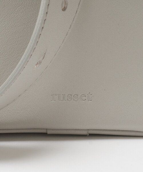 russet(ラシット)の「トライアングルショルダーバッグ(ショルダーバッグ・レディース・アイボリー/ブラック/ライトグレー・FREE)」の10枚目の写真