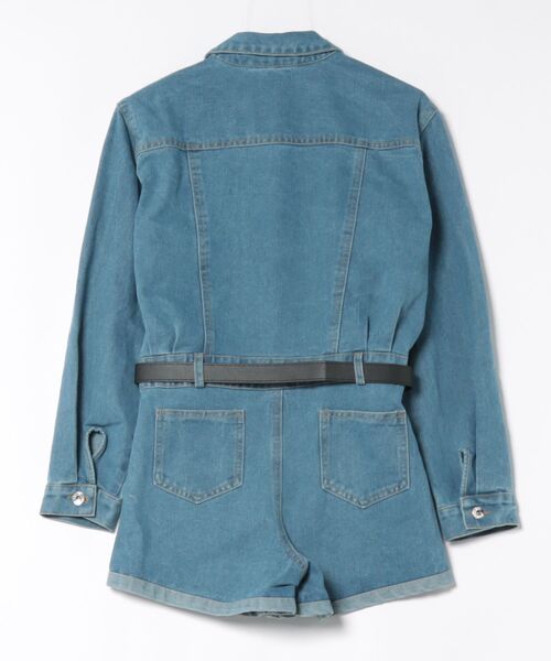 almo（アルモ）の「【LAMPOON】デニムジャンプスーツ（つなぎ/オールインワン・レディース・ブルー・LARGE/MEDIUM）」の11枚目の写真