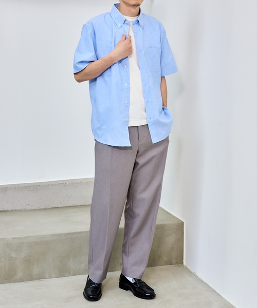 MAGASIN DE MODE TOOLS(マガジンデモードトゥールズ)の「【MAGASIN DE MODE TOOLS】オックスフォード半袖シャツ MNY 6230-6007 6230-6009(シャツ/ブラウス・メンズ・ネイビー/ブルー系その他/ブルー系その他2/ブルー・L/2L)」の10枚目の写真