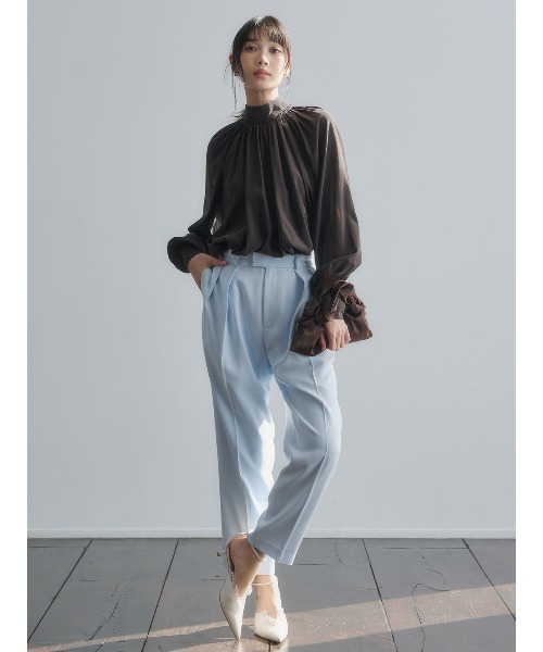 anuans（アニュアンス）の「キュプラコットンボリュームブラウス（シャツ/ブラウス・レディース・ホワイト/ピンク/ブラウン/グリーン系その他2・F）」の15枚目の写真