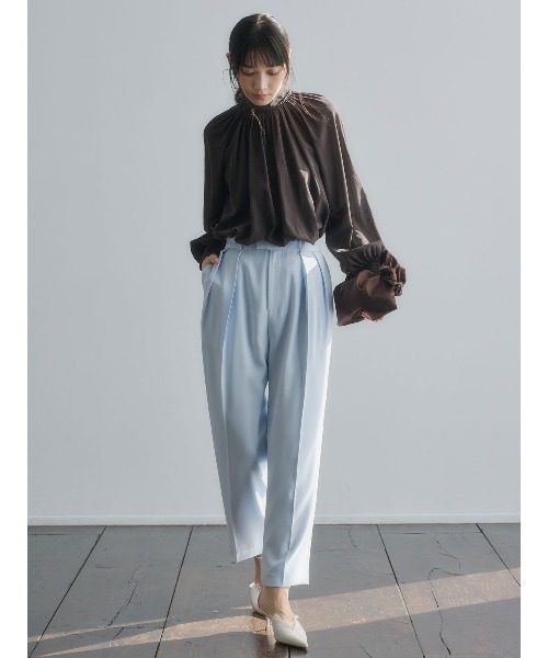 anuans（アニュアンス）の「キュプラコットンボリュームブラウス（シャツ/ブラウス・レディース・ホワイト/ピンク/ブラウン/グリーン系その他2・F）」の16枚目の写真