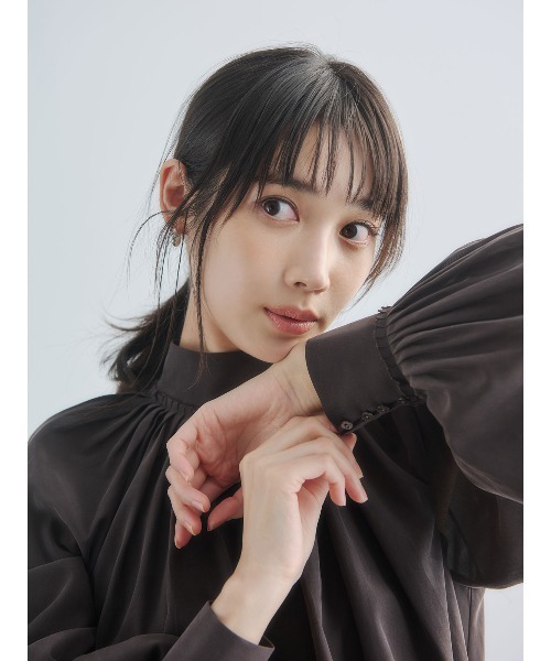 anuans（アニュアンス）の「キュプラコットンボリュームブラウス（シャツ/ブラウス・レディース・ホワイト/ピンク/ブラウン/グリーン系その他2・F）」の18枚目の写真