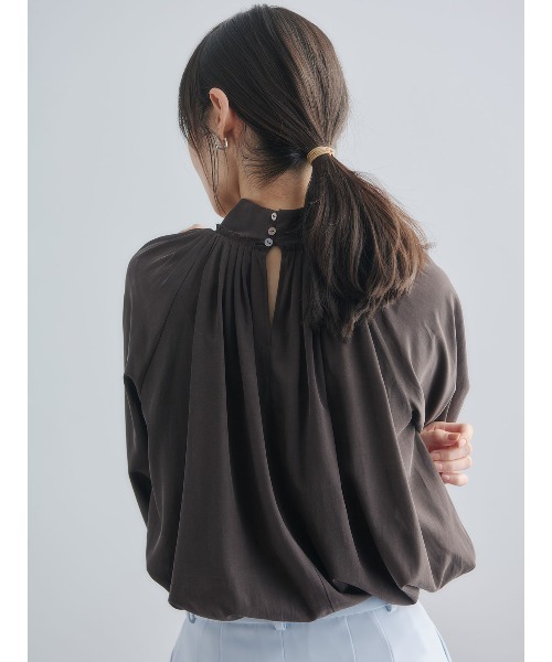 anuans（アニュアンス）の「キュプラコットンボリュームブラウス（シャツ/ブラウス・レディース・ホワイト/ピンク/ブラウン/グリーン系その他2・F）」の21枚目の写真