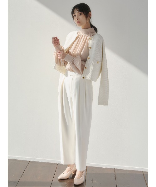 anuans（アニュアンス）の「キュプラコットンボリュームブラウス（シャツ/ブラウス・レディース・ホワイト/ピンク/ブラウン/グリーン系その他2・F）」の12枚目の写真