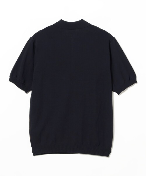 BEAMS PLUS(ビームスプラス)の「Half Zip Panel Polo Ombre Plaid(ポロシャツ・メンズ・ネイビー/オリーブ・LARGE/X-LARGE/SMALL/MEDIUM)」の14枚目の写真