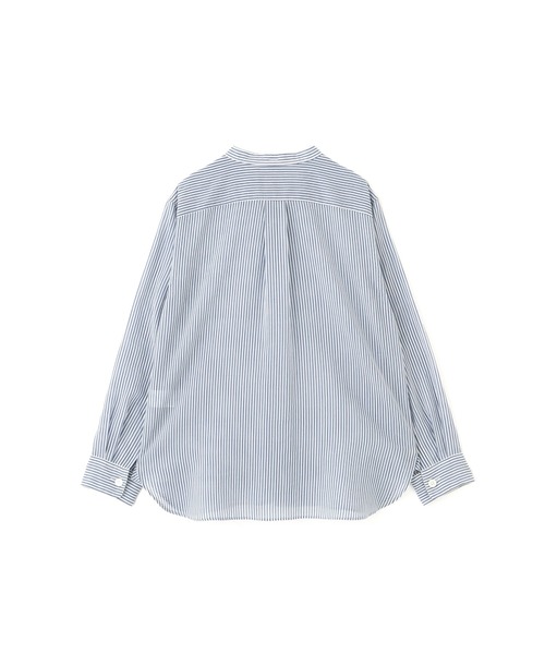 MARGARET HOWELL（マーガレットハウエル）の「COTTON SILK STRIPE（シャツ/ブラウス・レディース・ホワイト/ブルー/グレー・1/2）」の16枚目の写真